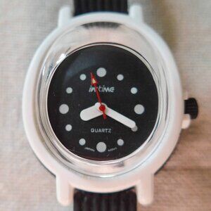Vintage 1980s Jacques Farel Quartz InTime Bubble Watch